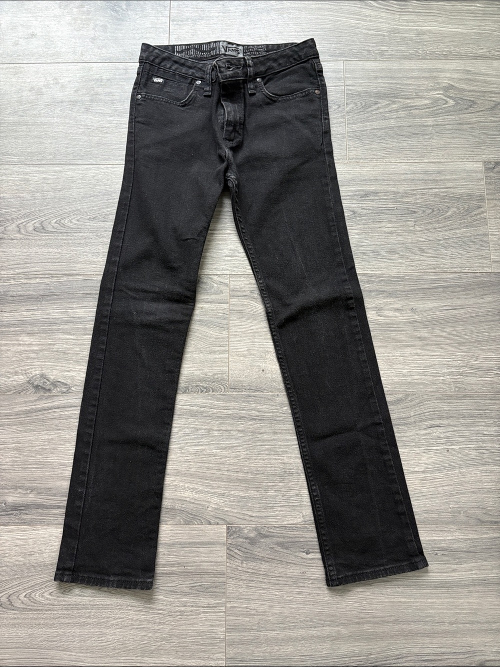 Vans Youth Black Denim Jeans Size 14 
Skinny
